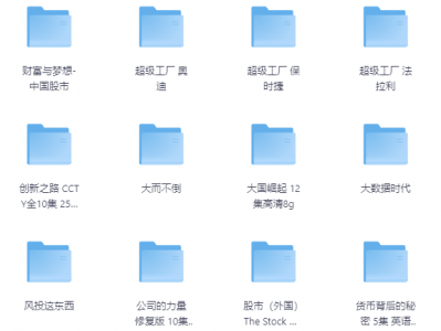 72部搞钱记录片-搞钱必备335G