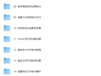 从剪辑大神那里花高价买来的剪影教程，一共19G，够你学了！