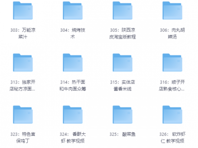 花了2.4万，全部买下来的小吃制作教程，适合小本创业学艺